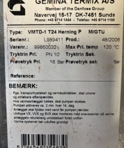 Fjernvarmeunit Termix VMTD-1.